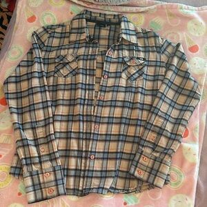 Vans Plaid Flannel Botton Up